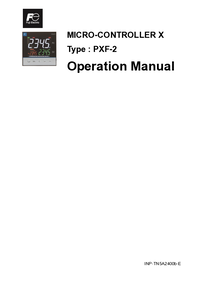 Thumbnail of document Manual - PXF5 Temperature Controller